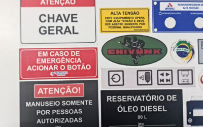 Etiquetas em policarbonato
