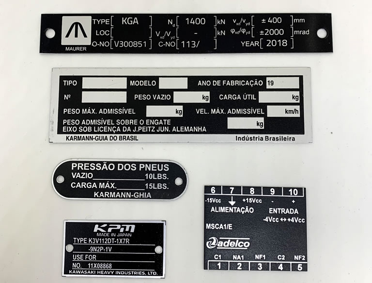 Faq de placas identificação equipamentos Faq de placas identificação equipamentos