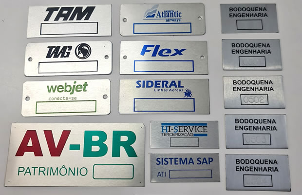 PLACAS DE IDENTIFICAÇÃO EM METAL PLACAS DE IDENTIFICAÇÃO EM METAL