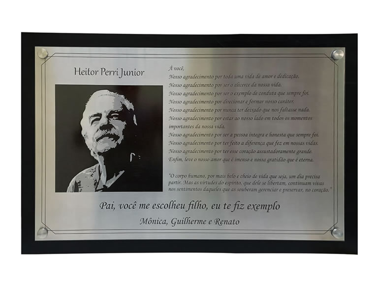 Placa de Agradecimento Mensagens e Textos