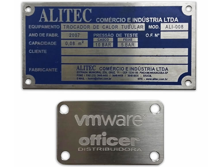 Placa de Identificação para Equipamentos Durabilidade e Desempenho Placa de Identificação para Equipamentos Durabilidade e Desempenho