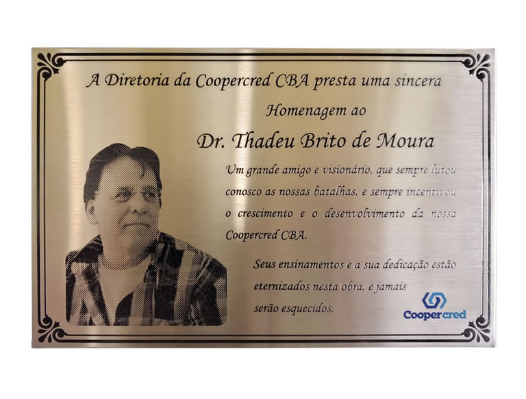 Placa de Mérito Metais e Acabamentos