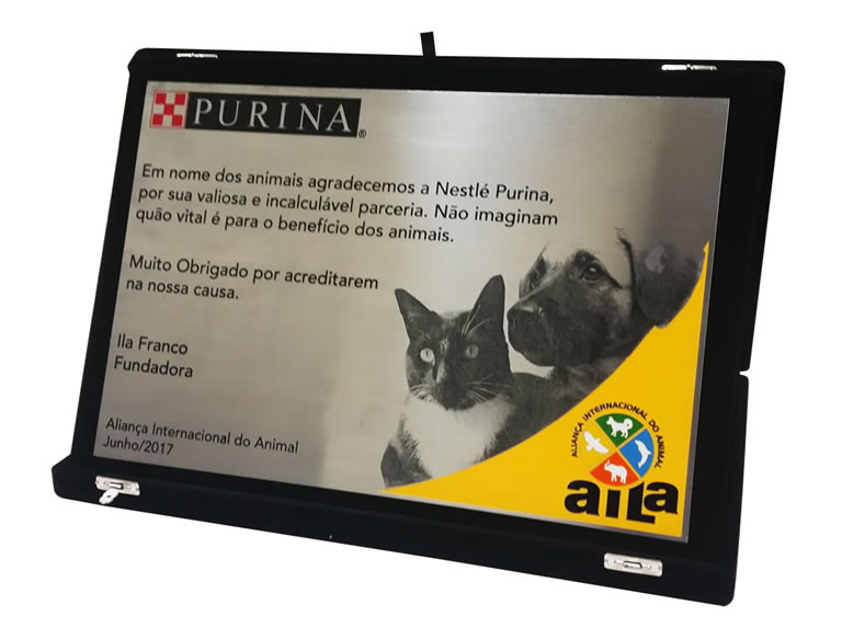 Placa de Premiação Logística do Evento