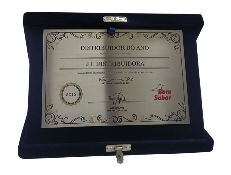 Placa de Premiação Personalização de Lotes