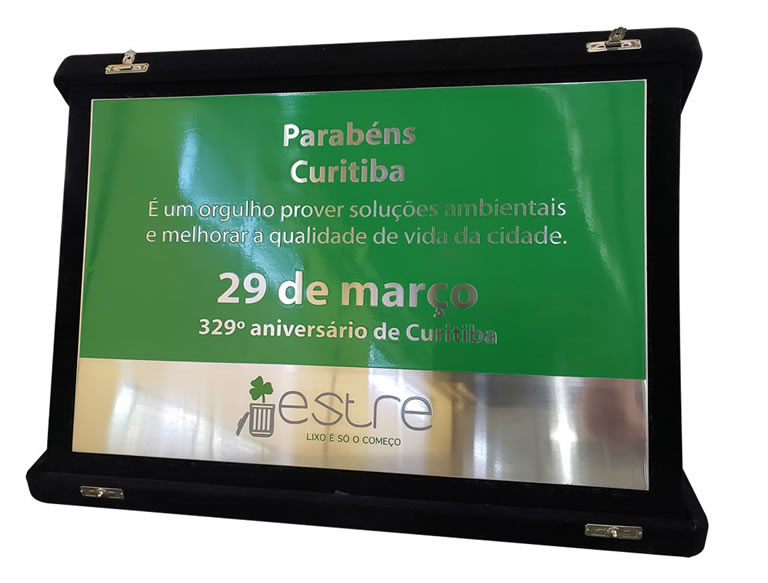 Placa para Evento Urgências e Prazos