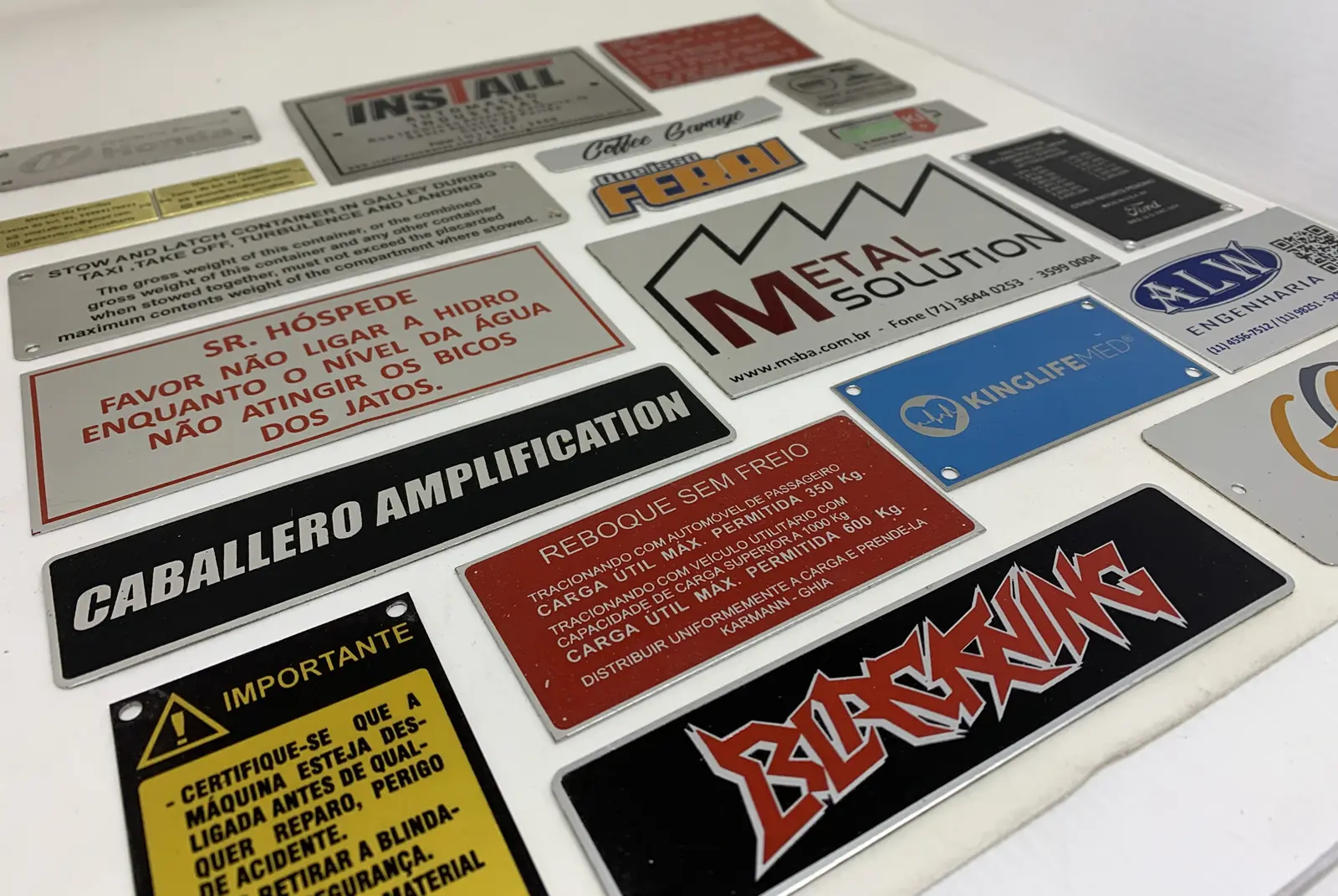 Placas de Identificação, Corte a Laser e Painéis Industriais