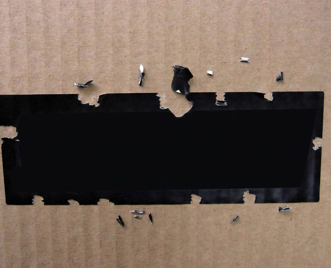 Adesivo lacre de segurança casca de ovo