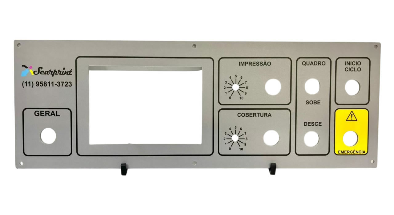 Painel de comando de máquina robusta com recortes metálicos de precisão