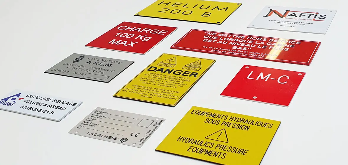 Materiais mais utilizados em placas de tombamento industrial