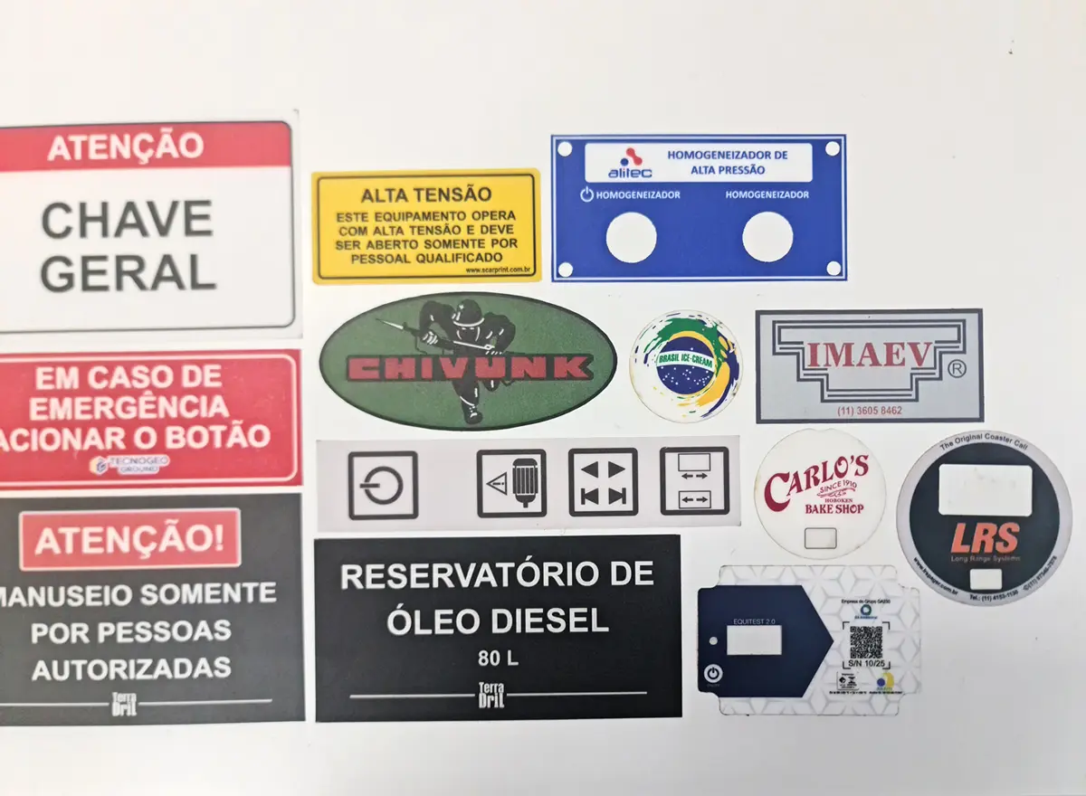 Materiais utilizados em etiquetas industriais Materiais utilizados em etiquetas industriais