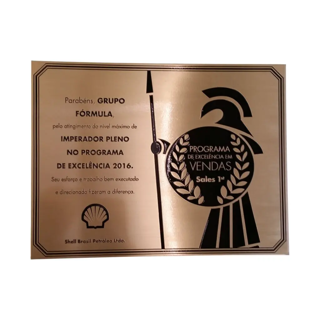 Placas de Homenagem Personalizadas
